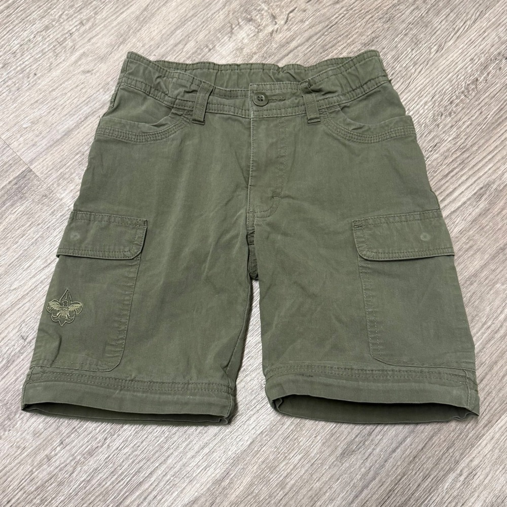 Boy Scouts of America Youth Switchback‎ Cargo Shorts Green Size 8 BSA